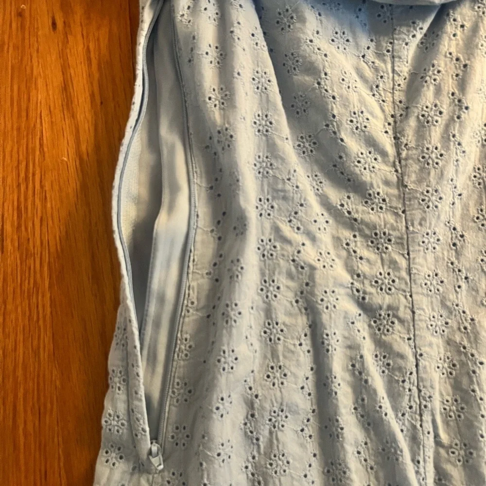 H&M Sky Blue Eyelet Dress